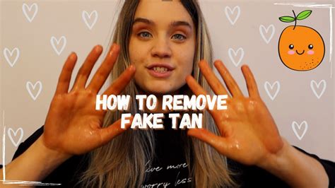 how do u get fake tan off clothes|self tan remover diy.